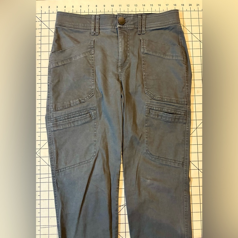 Democracy Straight-Leg Utility Pants in Navy Blue - Picture 3 of 10